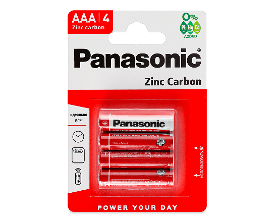 Батарейки Panasonic Zinc Carbon R03