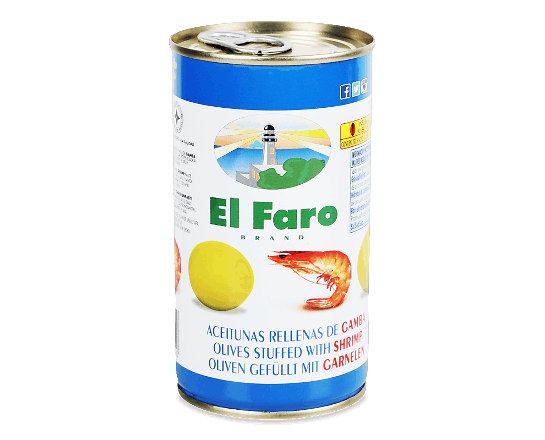 Оливки El Faro фаршировані креветками