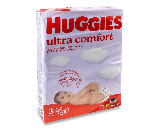 Підгузки Huggies Ultra Comfort 3 (5-9 кг)