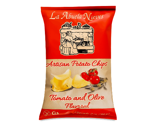 Чіпси La Abuela Nieves зі смаком томатів та оливок