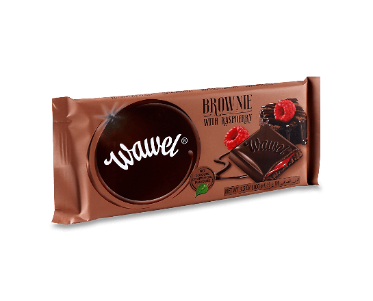 Шоколад чорний Wawel з начинкою брауні з малиною