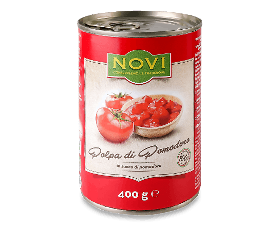 Томати Novi різані у томатному соці