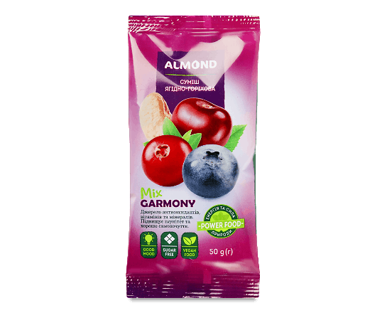 Суміш Almond Mix Garmony ягідно-горіхова
