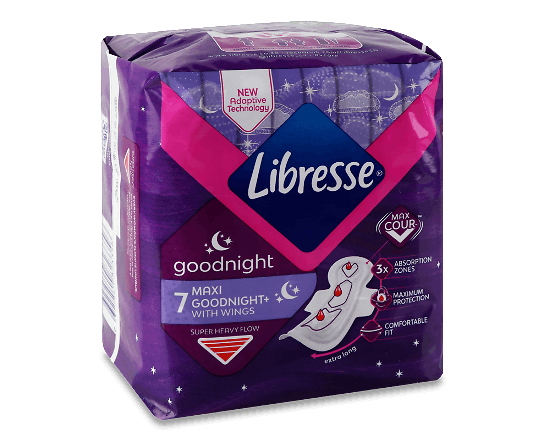 Прокладки Libresse Goodnight Maxi