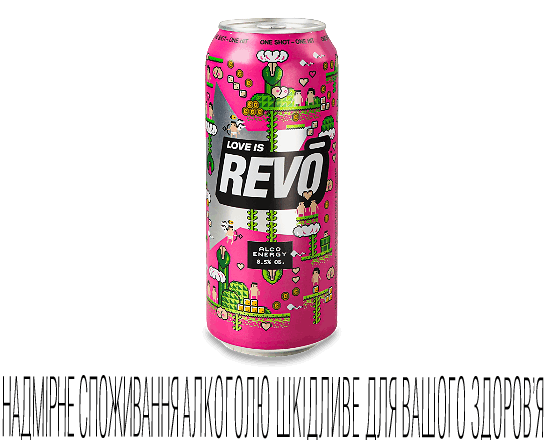 Напій енергетичний Revo Bitter Lemon слабоалкогольний з/б