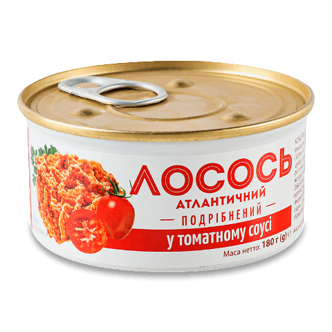 Лосось Banga подрібнений у томатному соусі 180г – онлайн-супермаркет ...