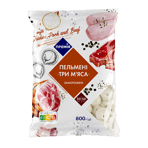 Пельмені «Премія»® Три м'яса 800г – онлайн-супермаркет «Сільпо»