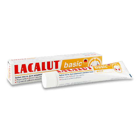 Паста зубна Lacalut Basic Фтор 75мл – онлайн-супермаркет «Сільпо»