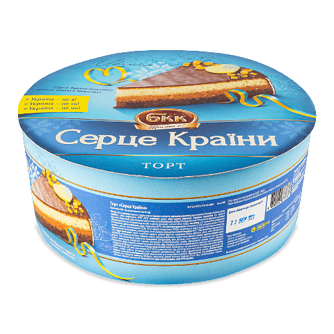 Торт БКК Серце Країни 850г – онлайн-супермаркет «Сільпо»