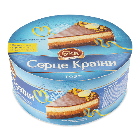 Торт БКК Серце Країни 450г – онлайн-супермаркет «Сільпо»