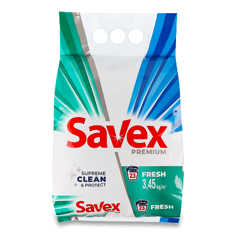 Порошок пральний Savex Premium Fresh автомат 3,45кг – онлайн ...