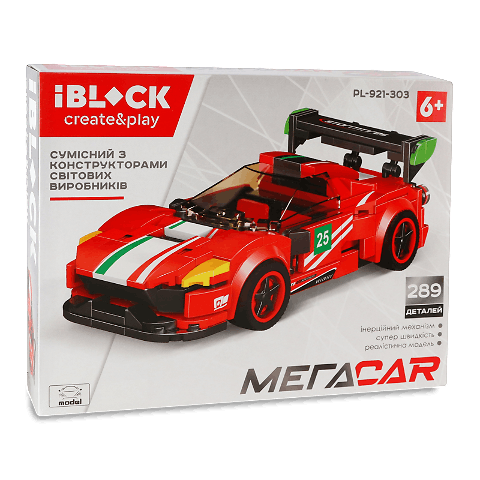 Конструктор iBlock МегаCar 289дет PL-921-303