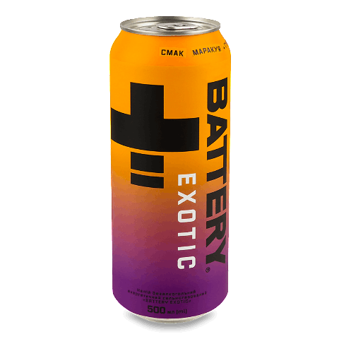 Напій енергетичний Battery Exotic б/а сил/газ з/б 0,5л – онлайн ...