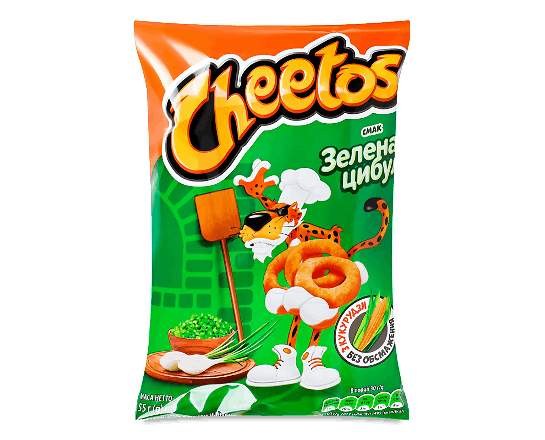 Снеки Cheetos кукурудзяні смак зелена цибуля