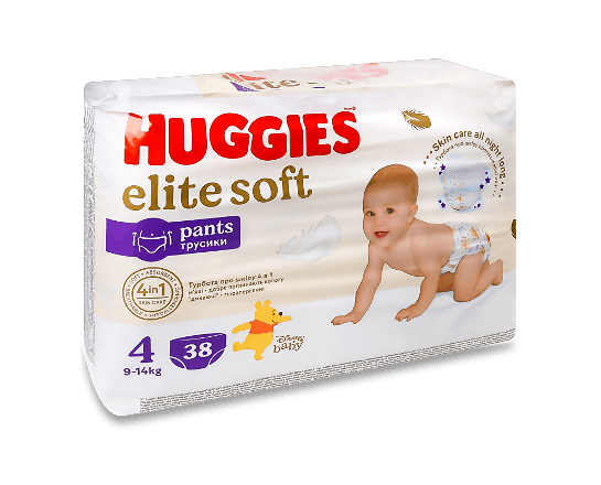 Підгузки-трусики Huggies Elite Soft 4 (9-14 кг)