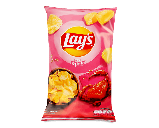 Чипси Lay's картопляні зі смаком краба