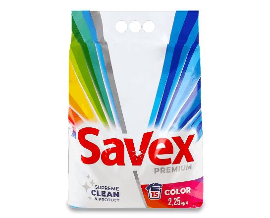Порошок пральний Savex Premium Color&Care автомат