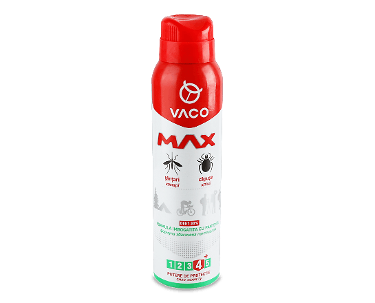Аерозоль від комарів, кліщів і мошок Vaco Max з пантенолом