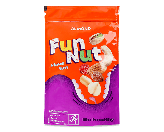 Суміш Almond FunNut горіхи-насіння-журавлина
