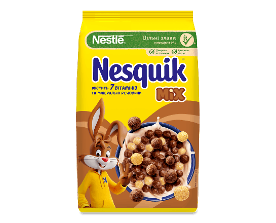 Сніданок сухий Nesquik Mix з вітамінно-мінеральними речовинами
