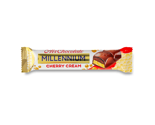 Шоколад молочний Millennium з вишневою начинкою пористий
